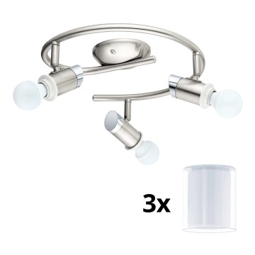 Eglo - Foco LED MY CHOICE 3xE14/4W/230V  cromado mate/branco