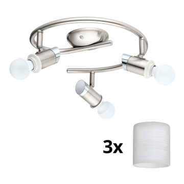 Eglo - Foco LED MY CHOICE 3xE14/4W/230V  cromado mate/branco
