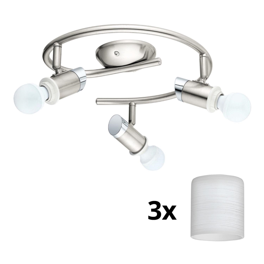 Eglo - Foco LED MY CHOICE 3xE14/4W/230V  cromado mate/branco
