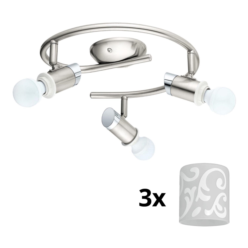 Eglo - Foco LED MY CHOICE 3xE14/4W/230V  cromado mate/branco