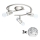 Eglo - Foco LED MY CHOICE 3xE14/4W/230V  cromado mate/branco/preto
