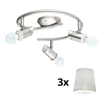 Eglo - Foco LED MY CHOICE 3xE14/4W/230V  cromado mate/creme