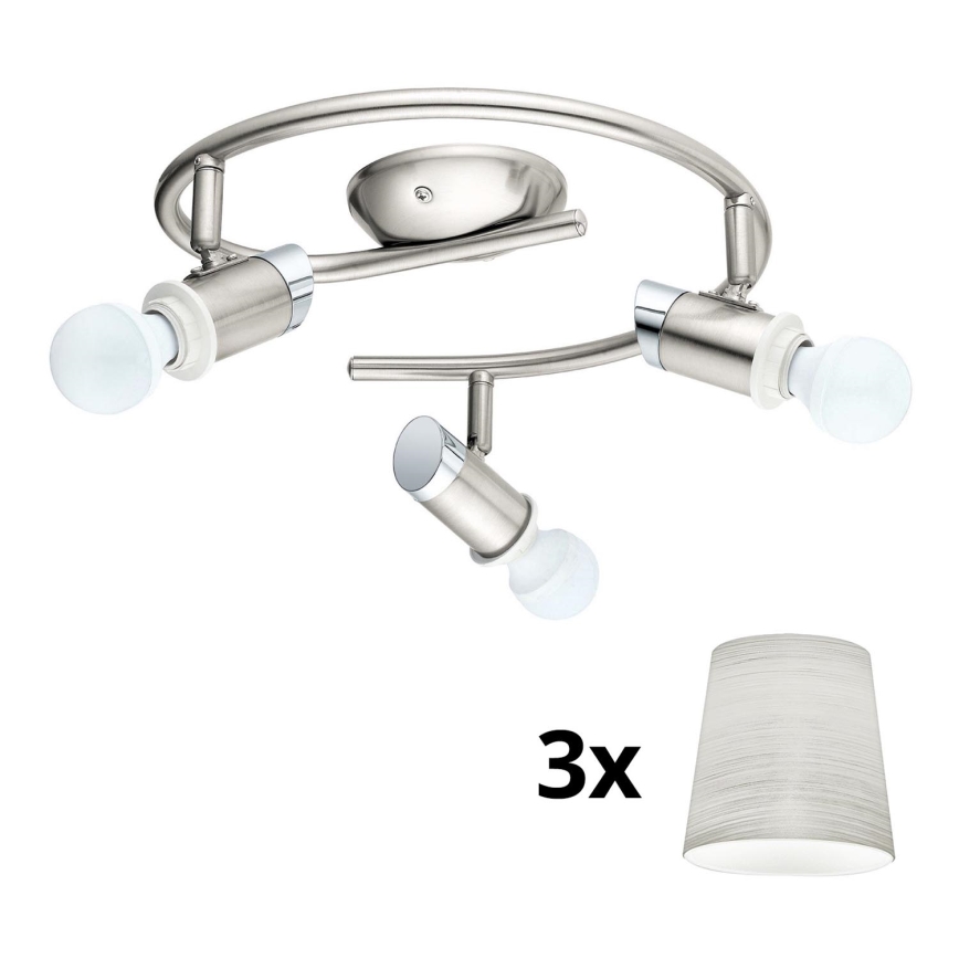 Eglo - Foco LED MY CHOICE 3xE14/4W/230V  cromado mate/creme