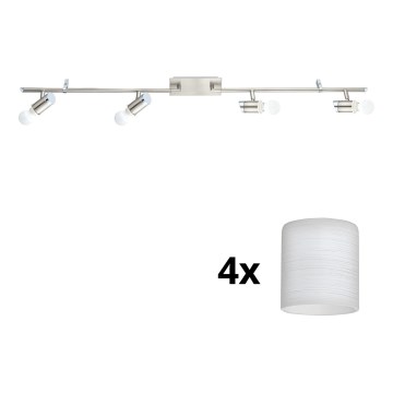 Eglo - Foco LED MY CHOICE 4xE14/4W/230V  cromado mate/branco