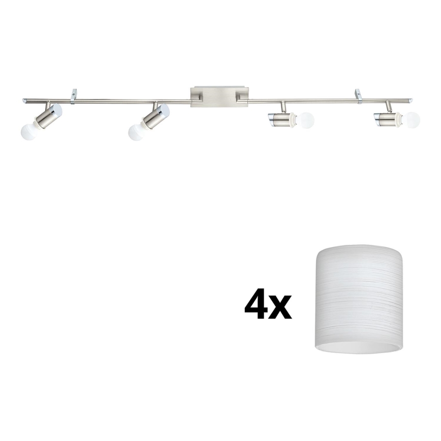 Eglo - Foco LED MY CHOICE 4xE14/4W/230V  cromado mate/branco