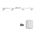 Eglo - Foco LED MY CHOICE 4xE14/4W/230V cromado mate/branco