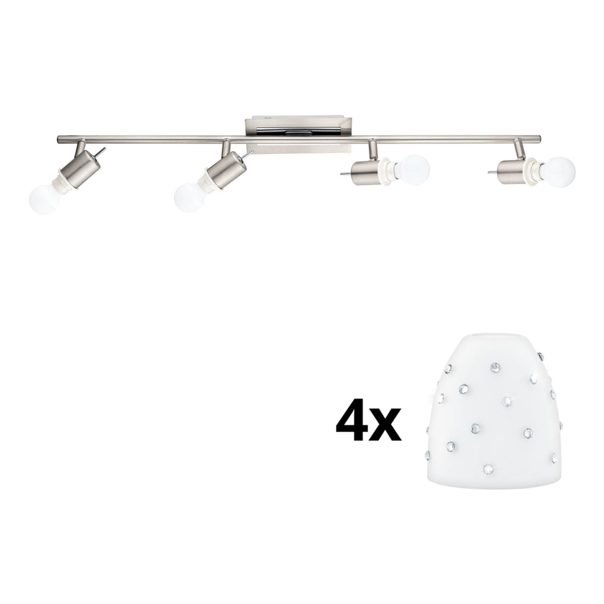 Eglo - Foco LED MY CHOICE 4xE14/4W/230V cromado mate/branco