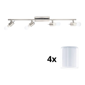 Eglo - Foco LED MY CHOICE 4xE14/4W/230V cromado mate/branco