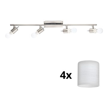 Eglo - Foco LED MY CHOICE 4xE14/4W/230V cromado mate/branco