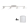 Eglo - Foco LED MY CHOICE 4xE14/4W/230V cromado mate/branco