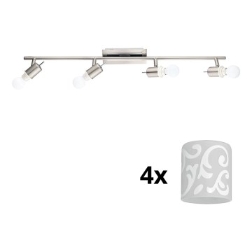 Eglo - Foco LED MY CHOICE 4xE14/4W/230V cromado mate/branco