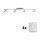 Eglo - Foco LED MY CHOICE 4xE14/4W/230V cromado mate/branco