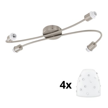 Eglo - Foco LED MY CHOICE 4xE14/4W/230V cromado mate/branco