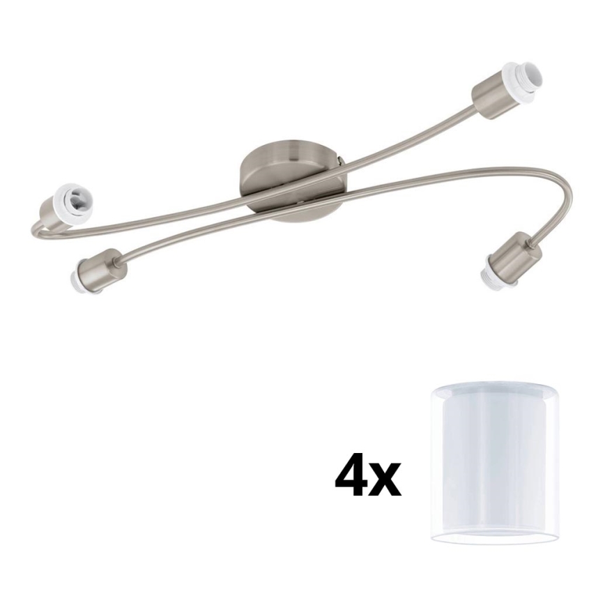 Eglo - Foco LED MY CHOICE 4xE14/4W/230V cromado mate/branco