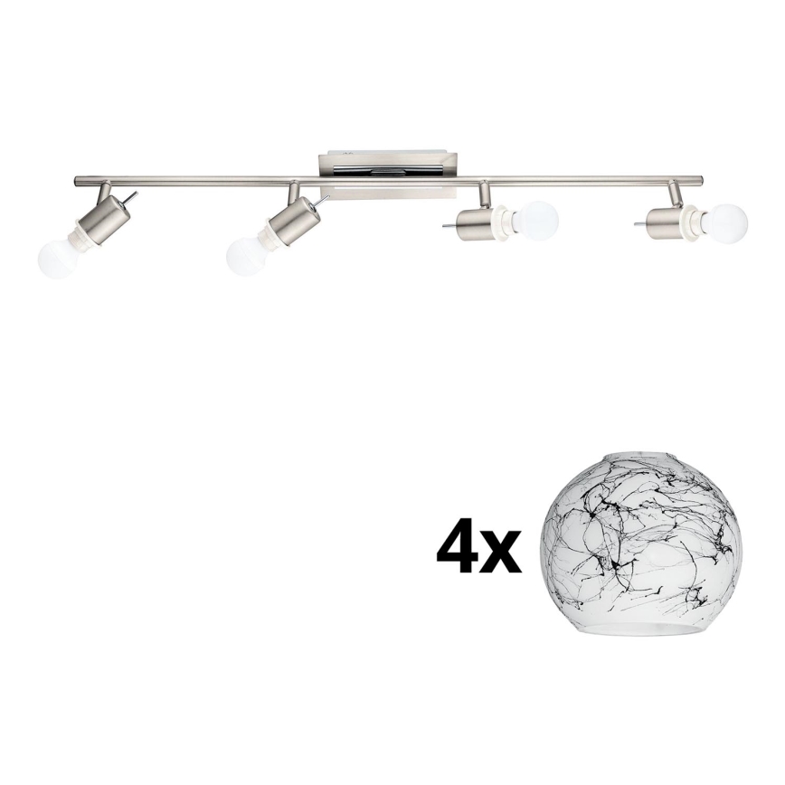 Eglo - Foco LED MY CHOICE 4xE14/4W/230V cromado mate/branco/preto