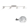 Eglo - Foco LED MY CHOICE 4xE14/4W/230V cromado mate/branco/preto