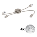 Eglo - Foco LED MY CHOICE 4xE14/4W/230V cromado mate/branco/preto