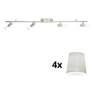 Eglo - Foco LED MY CHOICE 4xE14/4W/230V cromado mate/creme