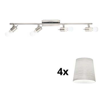 Eglo - Foco LED MY CHOICE 4xE14/4W/230V cromado mate/creme