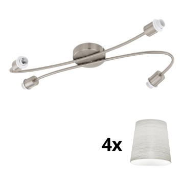 Eglo - Foco LED MY CHOICE 4xE14/4W/230V cromado mate/creme