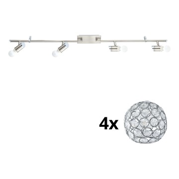 Eglo - Foco LED MY CHOICE 4xE14/4W/230V cromado mate