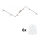 Eglo - Foco LED MY CHOICE 6xE14/4W/230V cromado mate/branco