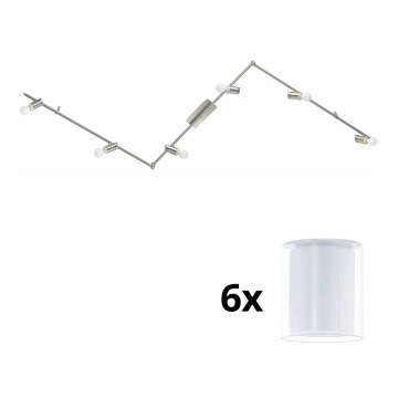 Eglo - Foco LED MY CHOICE 6xE14/4W/230V cromado mate/branco