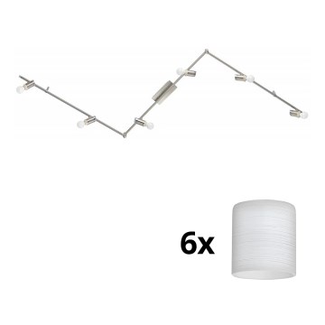Eglo - Foco LED MY CHOICE 6xE14/4W/230V cromado mate/branco