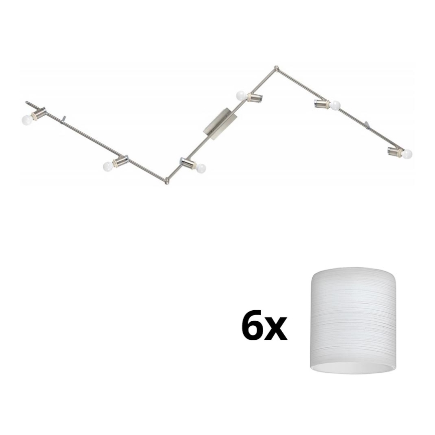 Eglo - Foco LED MY CHOICE 6xE14/4W/230V cromado mate/branco