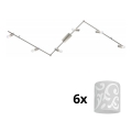 Eglo - Foco LED MY CHOICE 6xE14/4W/230V cromado mate/branco