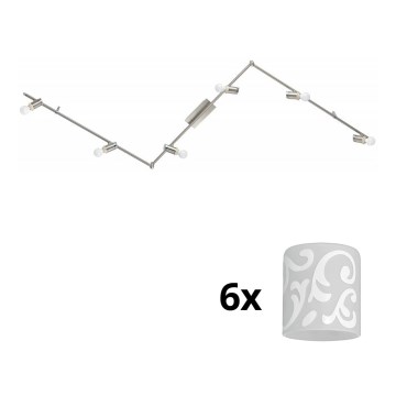 Eglo - Foco LED MY CHOICE 6xE14/4W/230V cromado mate/branco