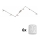 Eglo - Foco LED MY CHOICE 6xE14/4W/230V cromado mate/branco