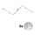 Eglo - Foco LED MY CHOICE 6xE14/4W/230V cromado mate/branco/preto