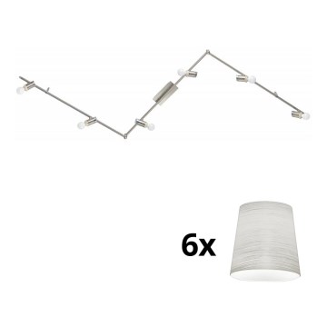 Eglo - Foco LED MY CHOICE 6xE14/4W/230V cromado mate/creme
