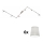 Eglo - Foco LED MY CHOICE 6xE14/4W/230V cromado mate/creme