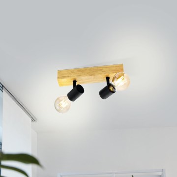Eglo - Foco TOWNSHEND 2xE27/60W/230V - FSC certificado