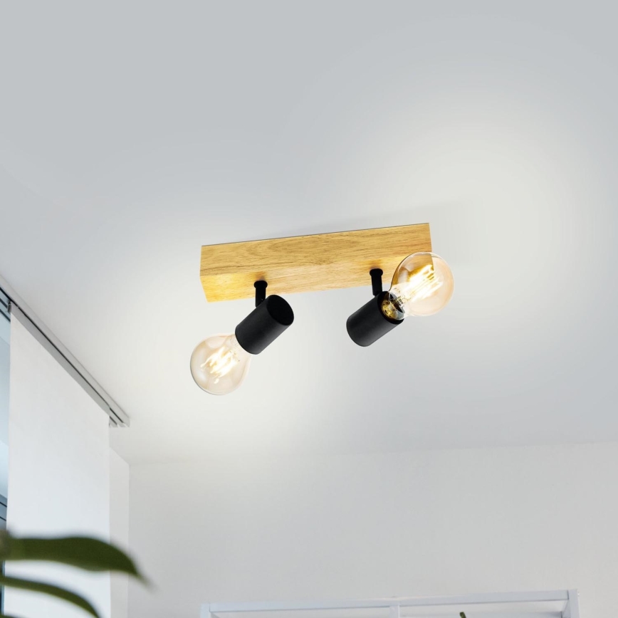 Eglo - Foco TOWNSHEND 2xE27/60W/230V - FSC certificado