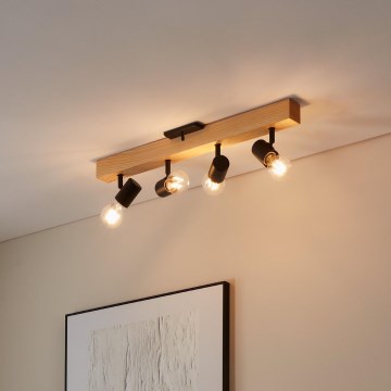 Eglo - Foco TOWNSHEND 4xE27/10W/230V - FSC certificado