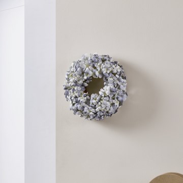 Eglo - Grinalda de flores artificiais diâmetro 35 cm azul