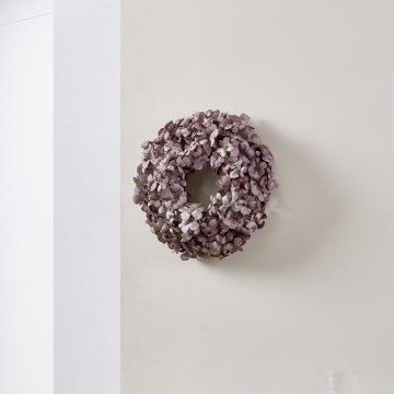 Eglo - Grinalda de flores artificiais diâmetro 35 cm roxo