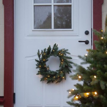 Eglo - Grinalda exterior de Natal LED com sensor 30xLED/0,064W/3xAA IP44