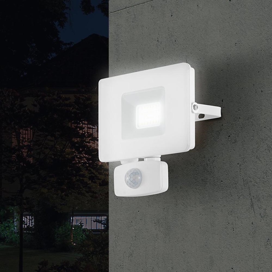 Eglo - Holofote LED com sensor LED/20W/230V IP44