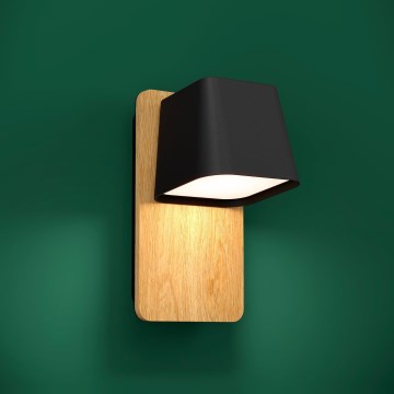 Eglo - Iluminação de parede 1xE27/40W/230V preto/castanho