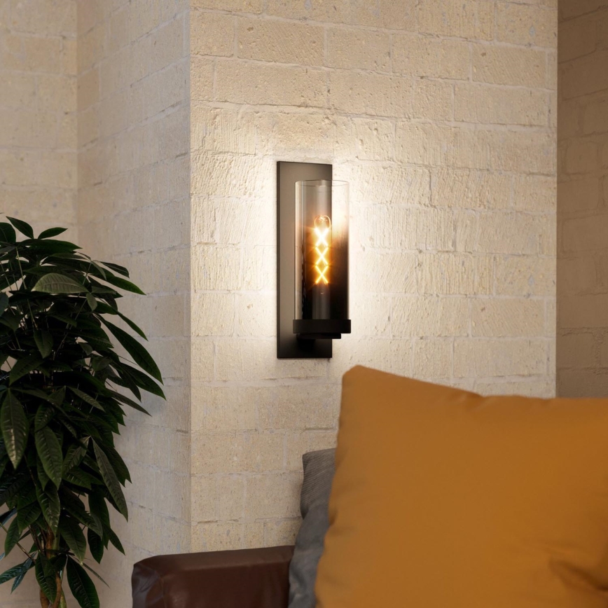 Eglo - Iluminação de parede 1xE27/40W/230V preto