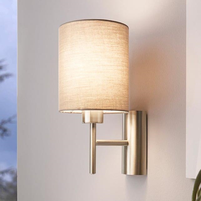 Eglo - Iluminação de parede 1xE27/60W/230V taupe
