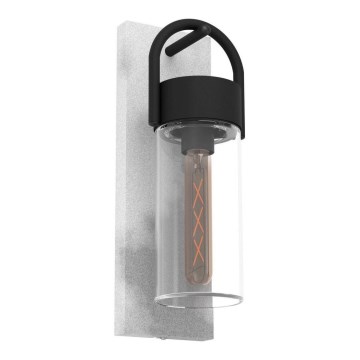 Eglo - Iluminação de parede exterior 1xE27/28W/230V IP44 cinzento