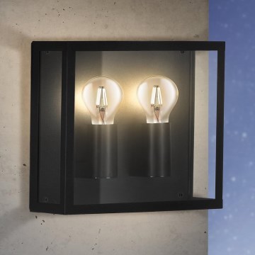 Eglo - Iluminação de parede exterior 2xE27/40W/230V IP44