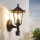 EGLO - Iluminação de parede exterior com sensor 1xE27/60W preta
