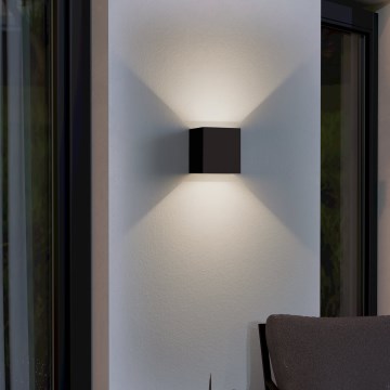 Eglo - Iluminação de parede exterior LED 2xLED/2,8W/230V IP54 preto