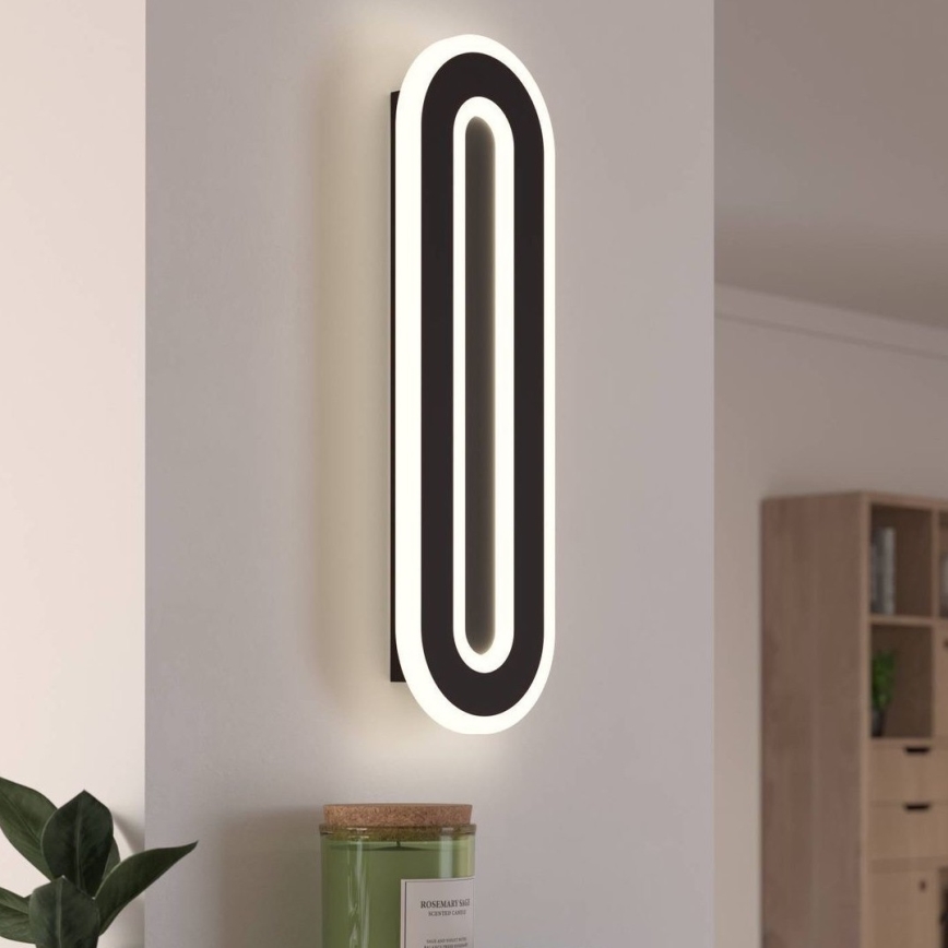 Eglo - Iluminação de parede LED LED/12W/230V 4000K preto